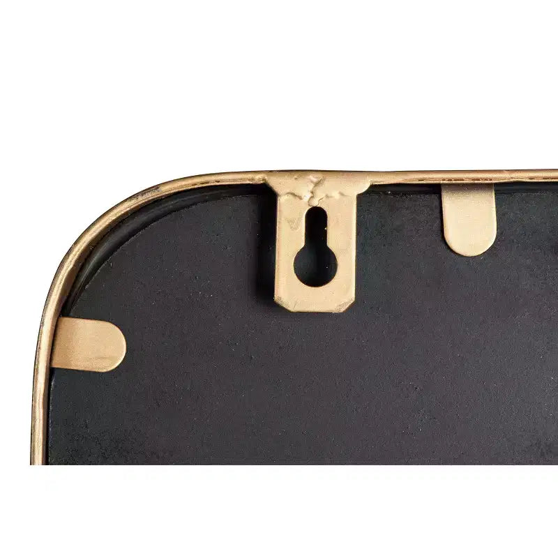 Specchio con cornice in ottone con mensola - Storied Home