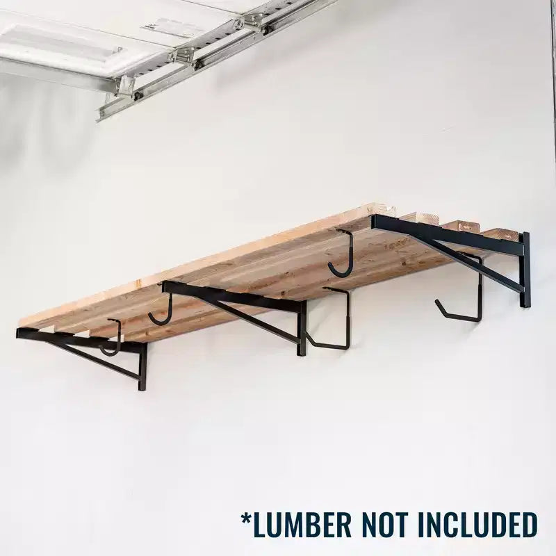 Staffe per mensole fai da te da 2' x 8' - Acciaio resistente, confezione da 3