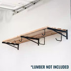Staffe per mensole fai da te da 2' x 8' - Acciaio resistente, confezione da 3