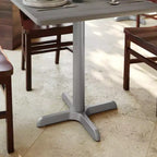 Base a X per tavolo commerciale 22'' x 22'' con colonna alta 3''