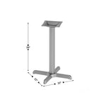 Base a X per tavolo commerciale 22'' x 22'' con colonna alta 3''