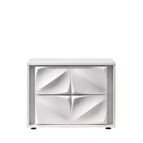 Chintaly Imports,2 Drawer Nightstand, Matte White