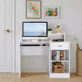 Karl Home Modern Computer Desk with Storage , Adjustable Shelf for Home Office and Gaming