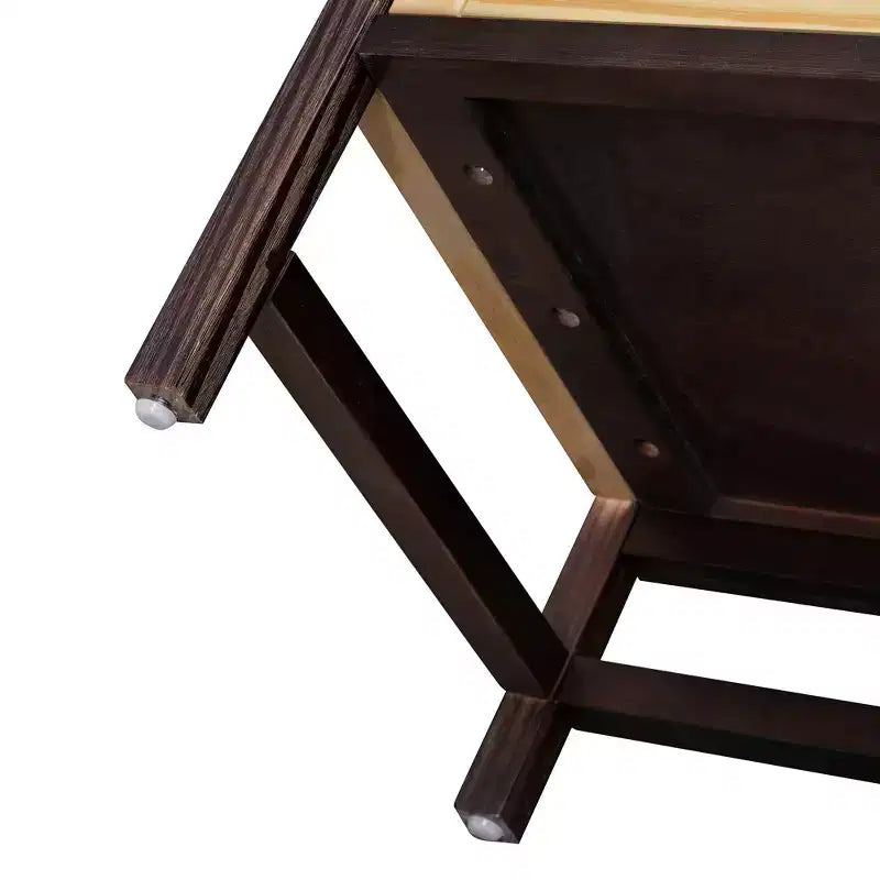 Credenza Rustica con Ante in Rattan e Ripiani Regolabili