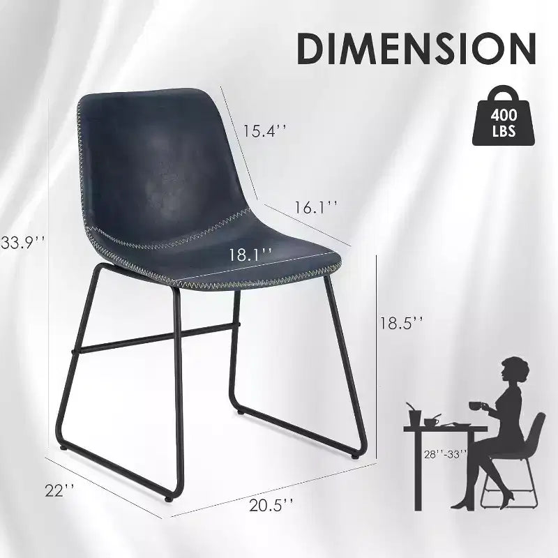 Sedie imbottite da sala da pranzo, set da 4, con schienale alto e braccioli