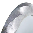Specchio da parete rotondo con cornice 33 pollici - Argento