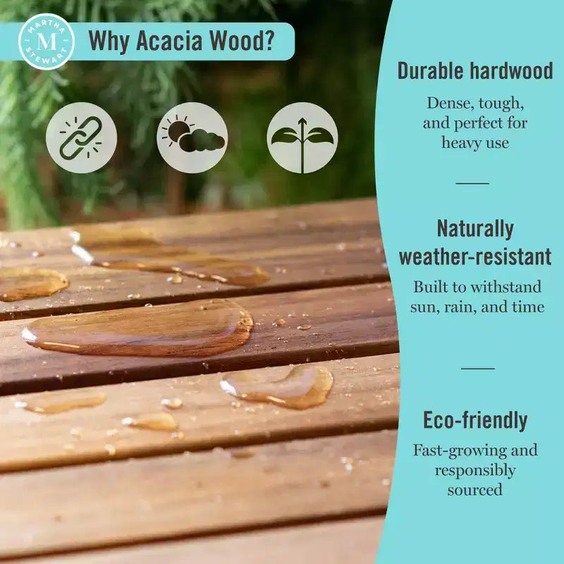 Set di mobili da esterno per bambini – Divano, sedia e tavolino in legno di acacia (3 pezzi)