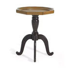 Tavolino d'accento rustico francese con piano ottagonale