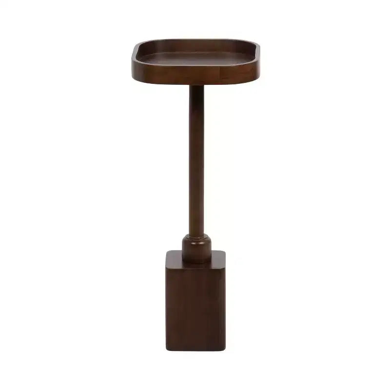 Tavolino da bibita quadrato in legno