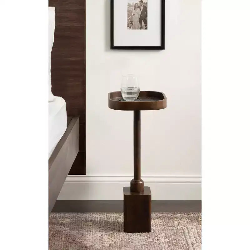 Tavolino da bibita quadrato in legno