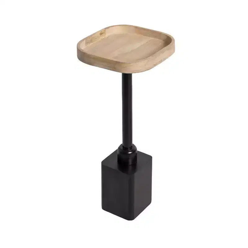 Tavolino da bibita quadrato in legno