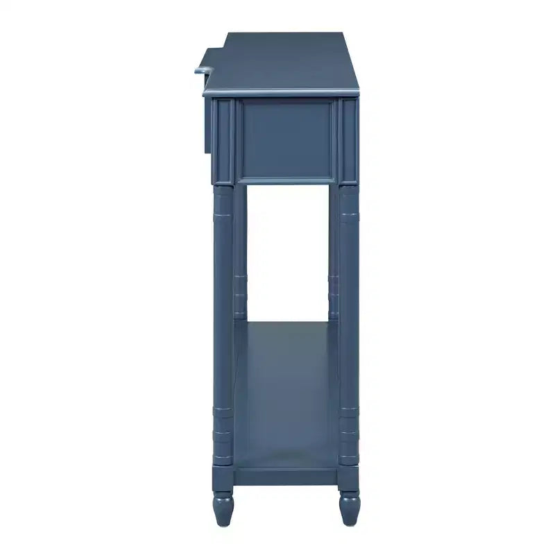 Consolle da ingresso in legno massello da 52" con cassetti e ripiano