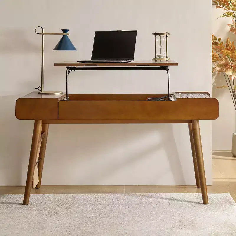 Scrivania moderna di metà secolo da 60" con piano regolabile in altezza