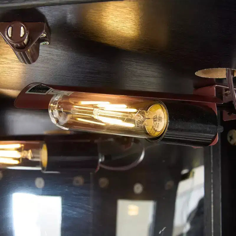 Vetrina ad Angolo con 2 Ante in Vetro e Ripiani Regolabili in Vetro Temperato per Soggiorno e Cucina