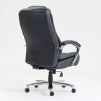 Sedia da ufficio a schienale alto regolabile in altezza con rivestimento in cotone e rotelle
