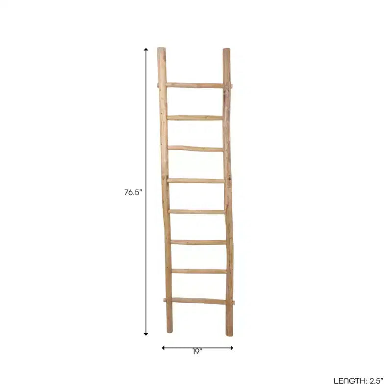 Scala Decorativa in Legno con Ganci – Porta Coperte e Asciugamani per Camera da Letto o Soggiorno