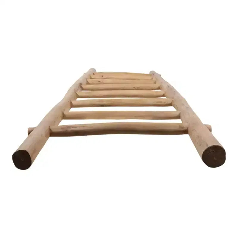 Scala Decorativa in Legno con Ganci – Porta Coperte e Asciugamani per Camera da Letto o Soggiorno