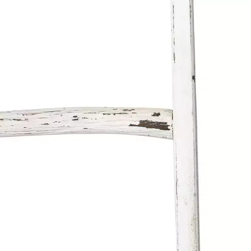 Scala Decorativa in Legno con Ganci – Porta Coperte e Asciugamani per Camera da Letto o Soggiorno
