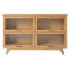 Madia di design Mid-Century Modern con 4 ante in vetro
