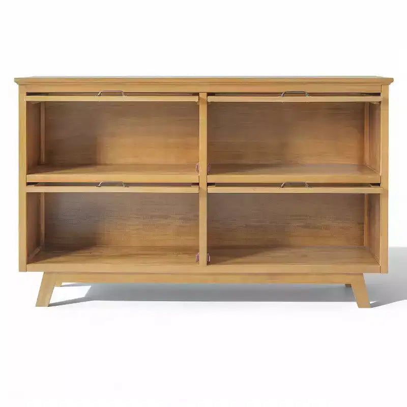 Madia di design Mid-Century Modern con 4 ante in vetro