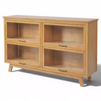 Madia di design Mid-Century Modern con 4 ante in vetro