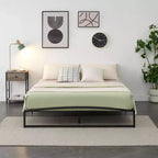 Telaio Letto Basso in Metallo con Doghe in Acciaio – Diverse Misure e Colori