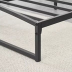 Telaio Letto Basso in Metallo con Doghe in Acciaio – Diverse Misure e Colori