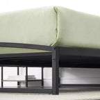 Telaio Letto Basso in Metallo con Doghe in Acciaio – Diverse Misure e Colori