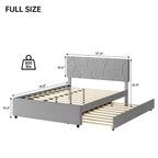 Struttura letto a piattaforma imbottita con letto estraibile singolo