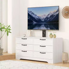 Mobile TV in legno a 6 cassetti con supporto TV regolabile