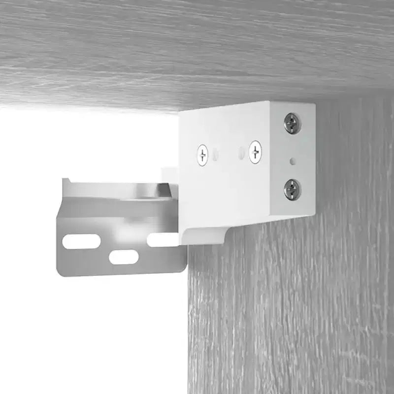 Mobiletto da bagno a parete – Sonoma grigio, legno ingegnerizzato, 32x20x67 cm