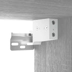 Mobiletto da bagno a parete – Sonoma grigio, legno ingegnerizzato, 32x20x67 cm