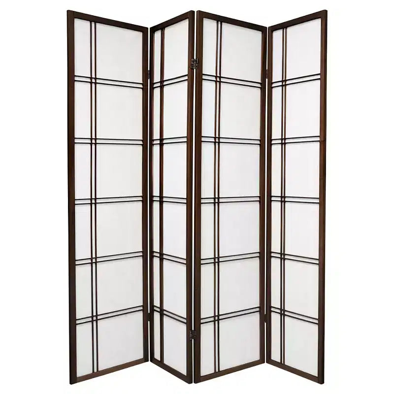 Divisorio Shoji a 4 Pannelli Doppia Croce Alto 183 cm