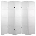6 ft. Tall Do It Yourself Canvas Room Divider 5 Panel - Oriental Furniture: Hardwood & Metal, No Assembly Required