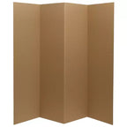 6 Cardboard Room Divider 4 Panel - Oriental Furniture