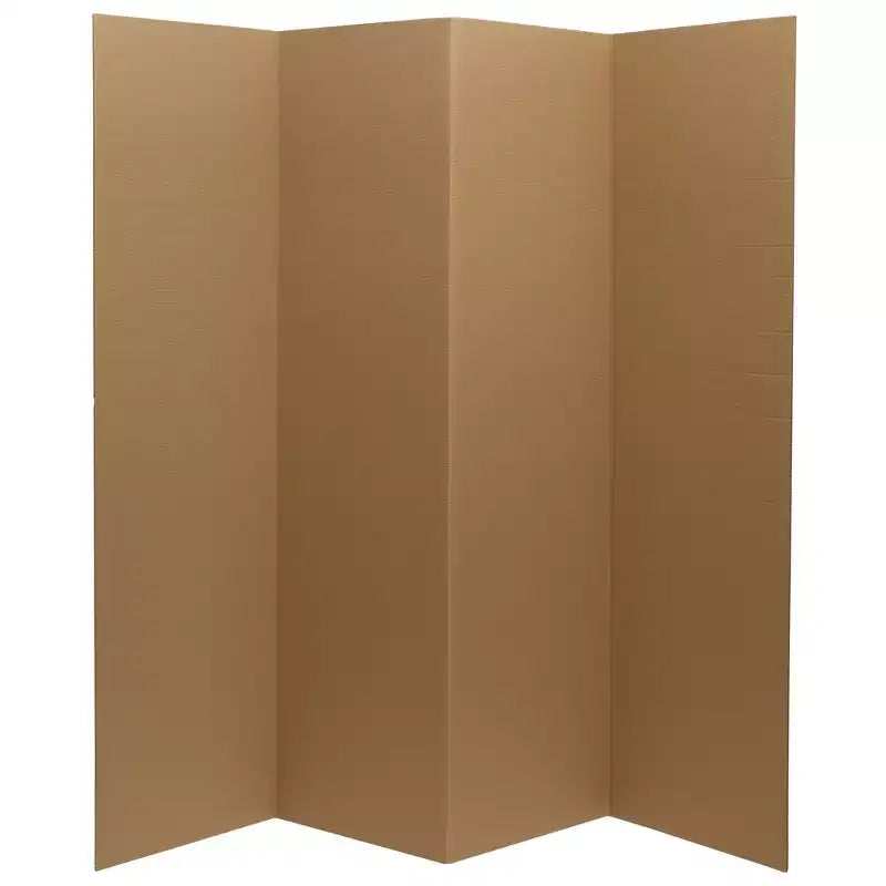 6 Cardboard Room Divider 4 Panel - Oriental Furniture