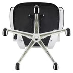 Sedia da ufficio ergonomica girevole in rete a schienale medio con braccioli ribaltabili