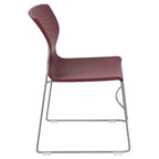 Sedia impilabile con supporto lombare e struttura in metallo