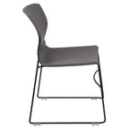 Sedia impilabile con supporto lombare e struttura in metallo