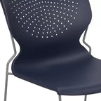 Sedia impilabile con supporto lombare e struttura in metallo