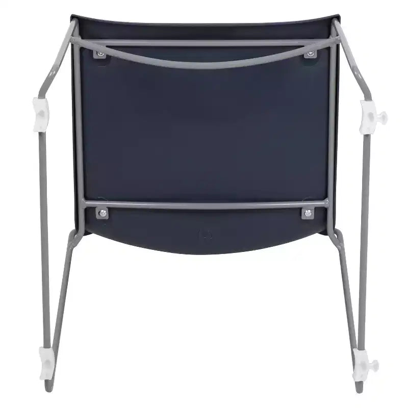 Sedia impilabile con supporto lombare e struttura in metallo