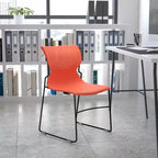 Sedia impilabile con supporto lombare e struttura in metallo