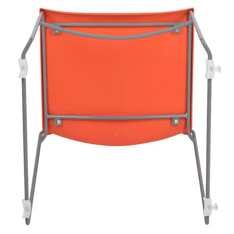 Sedia impilabile con supporto lombare e struttura in metallo