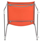Sedia impilabile con supporto lombare e struttura in metallo