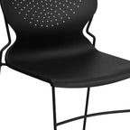 Sedia impilabile con supporto lombare e struttura in metallo