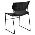 Sedia impilabile con supporto lombare e struttura in metallo