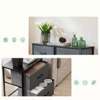 Comodini a 2 cassetti, set da 2